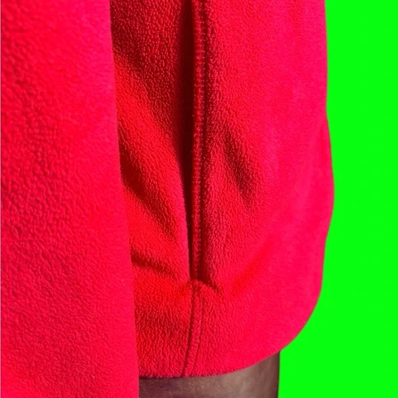 Pink fleece hoodie, zip-up with pockets - Picture 11 of 16